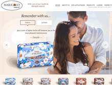 Tablet Screenshot of marigoldnatural.com